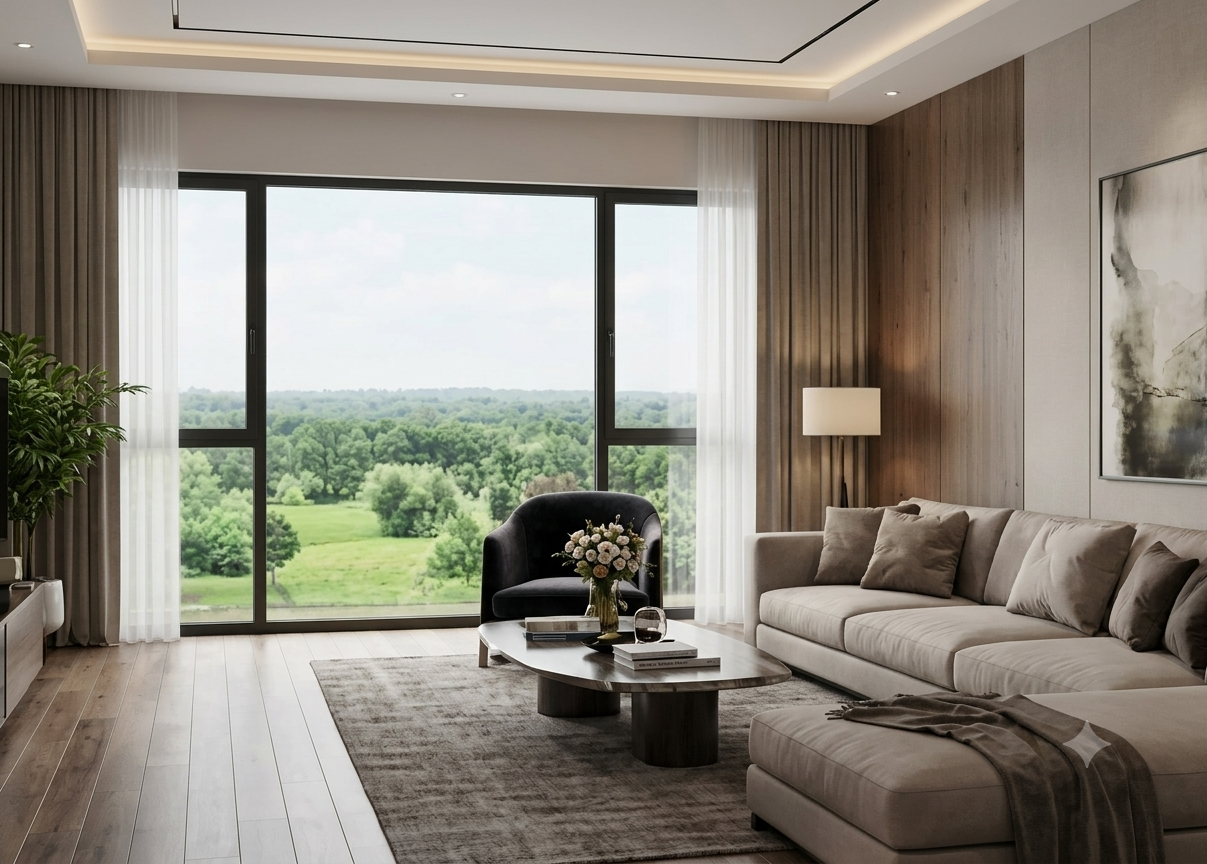 Luxury apartment living room